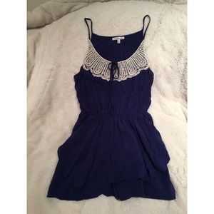 Navy Blue Romper